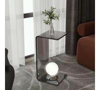 Tavolino da Caffè Laterale in Acrilico Design Moderno, Tavolino da Divano Multifunzionale per Soggiorno, Ingresso, Studio, Ufficio e Sala d'Attesa, Colore C, Dimensione 30*30*65CM(C,30*30*50CM)