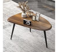 Tavolino da caffè Mid Century, set di tavolini da caffè impilabili, tavolini per soggiorno, nero jazz/noce A