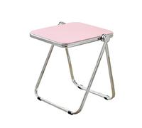 Tavolino da caffè moderno con supporto contenitore centrale for soggiorno, divano laterale pieghevole in acrilico, comodino, struttura in metallo for snack, verde trasparente, piccolo, design leggero,