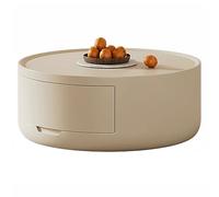 Tavolino da caffè moderno e minimalista con cassetto portaoggetti, binario scorrevole liscio, ideale per ufficio, soggiorno e balcone, 70 cm