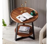 Tavolino da caffè moderno e minimalista con design a doppio strato, decorazione per soggiorno, impermeabile e facile da pulire, opzioni multicolori, ecologico e finitura con vernice spray naturale