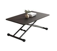 Tavolino da caffè moderno in legno, regolabile in altezza, pieghevole, per piccoli spazi, versatile, per soggiorno e camera da letto, design elegante con struttura in metallo