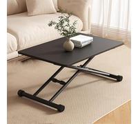 Tavolino da caffè multifunzione, con gambe in metallo regolabili in altezza, per toletta, tavolino da caffè, sala da pranzo, ufficio, soggiorno, scrivania mobile