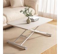 Tavolino da caffè multifunzione, con gambe in metallo regolabili in altezza, per toletta, tavolino da caffè, sala da pranzo, ufficio, soggiorno, scrivania mobile