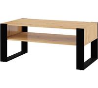 Tavolino da Caffè Nuka Cm 110 x 60 x 48H colre Rovere Rustico e gambe Nere