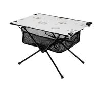 Tavolino da caffè pieghevole con motivo cartone animato carino ossa bianche compatto espandibile portatile tavolo da spiaggia con borsa per il trasporto per barbecue campeggio cucina