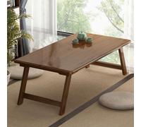 Tavolino da caffè Pieghevole e Portatile in bambù, Multifunzionale, Ideale per Piccoli spazi Come Soggiorno e Camera da Letto, Design Compatto Marrone (60 x 40 x 30 cm)