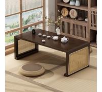 Tavolino da caffè pieghevole in bambù in stile giapponese, portatile, per soggiorno e sala da pranzo, nessun montaggio richiesto, perfetto per piccoli spazi