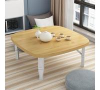 Tavolino da caffè pieghevole in legno in stile giapponese, piccolo, basso, per sedie a terra, tavolo da pranzo portatile per picnic per soggiorno o uso esterno (60 x 35 cm)