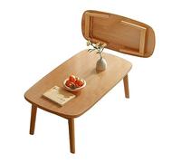 Tavolino da caffè pieghevole portatile, rettangolare, per piccoli spazi, stile giapponese tatami per camera da letto, soggiorno, balcone, non richiede montaggio