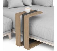 Tavolino da Caffe Porta PC Laterale Divano in Legno MDF Quercia 57x40x30cm