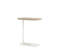 Tavolino da Caffè Relate 60,5 cm Rovere Massello/bianco Grezzo