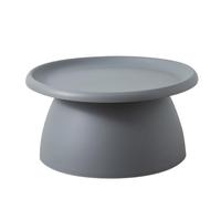Tavolino da caffè rotondo moderno nordico - 71,1 cm rosa a coste tavolino piccolo balcone e soggiorno mobili elegante in plastica a fungo design versatile mini tavolo