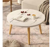 Tavolino da caffè rotondo moderno - Tavolo basso in legno per soggiorno, piccola scrivania per tatami, pavimento seduto, camera da letto, finestra a bovindo e sala da tè, mobili per la casa compatti