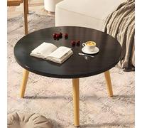 Tavolino da caffè rotondo moderno - Tavolo basso in legno per soggiorno, piccola scrivania per tatami, pavimento seduto, camera da letto, finestra a bovindo e sala da tè, mobili per la casa compatto