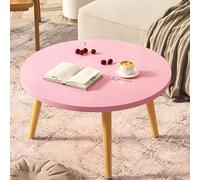 Tavolino da caffè rotondo moderno - Tavolo basso in legno per soggiorno, piccola scrivania per tatami, pavimento seduto, camera da letto, finestra a golfo e sala da tè, mobili per la casa compatto ed