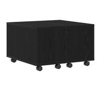 Tavolino da caffè rovere nero 60 x 60 x 38 cm ingegneria in legno | Stile moderno, dimensioni compatte, piccoli spazi, appartamenti urbani, soggiorno, servizio bevande, decorazioni