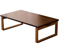 Tavolino da caffè Tatami in legno massiccio - Tavolo basso pieghevole per balcone e finestra a golfo - Scrivania per computer e tavolo da tè in stile giapponese - Design compatto per piccoli spazi