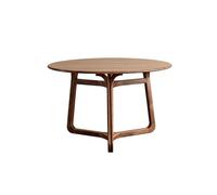 Tavolino da Caffè Tavolo da pranzo rotondo in noce nero, moderno, for piccoli appartamenti, ristoranti, adatto for famiglie, hotel, bar Tavolo da Cucina Tavolo da Pranzo