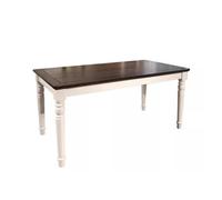 Tavolino da Caffè Tavolo da pranzo semplice in legno massello pastorale bianco for piccole famiglie Tavolo da Cucina Tavolo da Pranzo