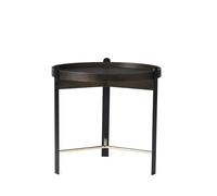 Tavolino da Caffè Warm Nordic Compose Ø50 Fumè/ Ottone/ Nero