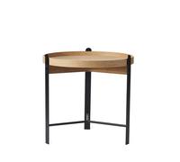 Tavolino da Caffè Warm Nordic Compose Ø50 Rovere/ Nero