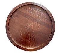 Tavolino da divano con clip, design portatile, in bambù con bordi arrotondati, 25,4 x 25,4 cm, per spazi limitati