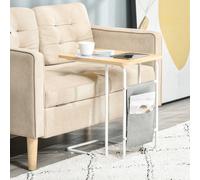 Tavolino da divano Homcom a forma di C con custodia rimovibile