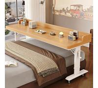Tavolino da Divano per Pc，tavolino Mobile Tavolino da Letto Regolabile Tavolino Colazione da Letto Scrivania Letto Overbed Table, il tempo libero e la ristorazione(A,120x40x68cm/47.2x15.7x26.8")