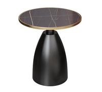 Tavolino da divano, tavolino da caffè rotondo con lastra di roccia di lusso nordico leggero, comodino for camera da letto, tavolo for il tempo libero del soggiorno della camera d'albergo ( Color : D ,