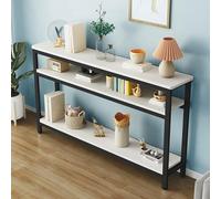 Tavolino Da Divano, Tavolino Da Ingresso Con Gambe In Acciaio Al Carbonio Ispessito, Contenitore A Tre Livelli, Angoli Arrotondati For Quaderni, Cancelleria