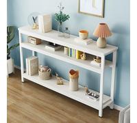 Tavolino Da Divano, Tavolino Da Ingresso Con Gambe In Acciaio Al Carbonio Ispessito, Contenitore A Tre Livelli, Angoli Arrotondati For Quaderni, Cancelleria