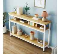 Tavolino Da Divano, Tavolino Da Ingresso Con Gambe In Acciaio Al Carbonio Ispessito, Contenitore A Tre Livelli, Angoli Arrotondati For Quaderni, Cancelleria