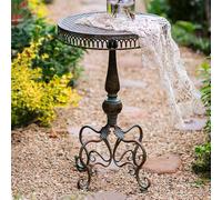 Tavolino da esterno retrò, tavoli da bistrot rotondi in metallo da patio, tavoli da picnic e tavoli da pranzo per tutte le stagioni, tavolini da caffè con decorazioni antiche