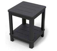 Tavolino da Giardino 40,5x40,5x52 cm in Resina Keter Deluxe Side Antracite