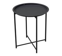 Tavolino da Giardino Rotondo In Ferro Ø46 cm - Antracite Greenwood