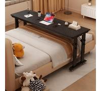 Tavolino da Laptop Con Rotelle Freni, Scrivania Regolabile in Altezza, Porta Pc Computer Altezza, Regolabile Tavolino Letto Divano, per letto, divano(Black1,120cm/47.2in)