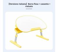 Tavolino da Letto a Forma di Fagiolo lotezza Regounaabloe Vassoio da Letto