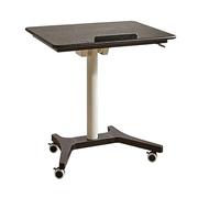 Tavolino da Letto con Ruote, Tavolino Mobile da Salotto, Carrello servitore con ripiani inclinabili, Soggiorno Camera da Letto, casa, ufficio, ospedale(Black,70x50cm)