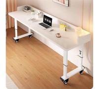 Tavolino da Letto e Divano Ruote,Tavolino Mobile, Scrivania per Laptop Tavolino Regolabile in Altezza 65-95cm Tavolino per Mangiare e Lavorare da Ospedale e Salotto(B,100x40x68cm/39.4x15.7x26.8")