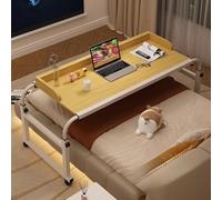 Tavolino da letto mobile regolabile con ruote e deflettori, altezza e larghezza, personalizzabile per il lavoro del computer portatile, mangiare e stare in piedi