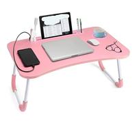 Tavolino da letto pieghevole per colazione, ideale per letto e divano, altezza regolabile, leggero e facile da riporre