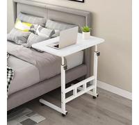 Tavolino da letto portatile regolabile con superficie inclinata e ripiano per riporre la TV, per divano, camera da letto, lavoro, sala da pranzo e relax a casa