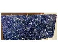Tavolino da patio in sodalite con look reale, 45,7 x 45,7 cm, in sodalite da caffè, per decorazione di hotel, paraschizzi per cucina e ufficio reception