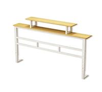 Tavolino da posizionare dietro il divano, consolle stretta a due livelli, mensola regolabile in altezza per lo schienale del divano, scaffale a muro per la camera da letto(120cm/47.2in,20cm/7.9in)