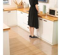 Tavolino da pranzo in PVC trasparente tappetino per la protezione da cucina resistente all'olio impermeabile tappetino in legno in legno per sedia trasparente 60x100 cm Disponibile in lunghezze