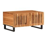 Tavolino da Salotto 80x51x40 cm in Legno Massello di Acacia Tavolino Ingresso Tavolino Da Salotto Tavolini Da Salotto Moderni Tavolino Da Salotto Moderno per Giardino Interno Salotto Soggiorno