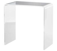 Tavolino da Salotto a Forma di U 53,5x30,5x53,5 cm in Acrilico Trasparente