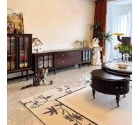 Tavolino da salotto in legno massello, tavolino da tè moderno in stile francese, design semplice ed elegante