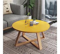 Tavolino da salotto in legno massiccio, stile nordico, per soggiorno, studio